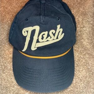 American Needle Navy Cap with Red Label